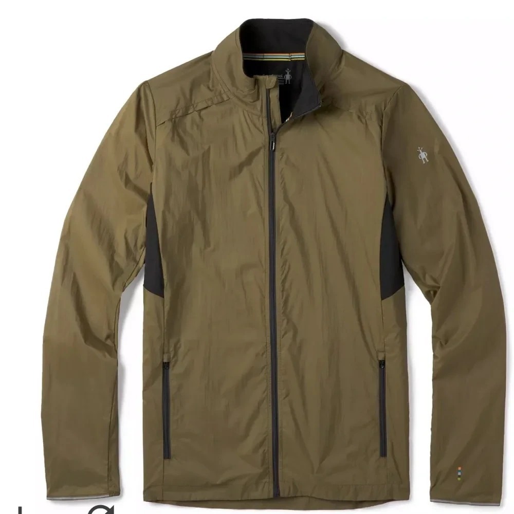 Smartwool Men's Merino Sport Ultra Light Jacket in Green Size Large